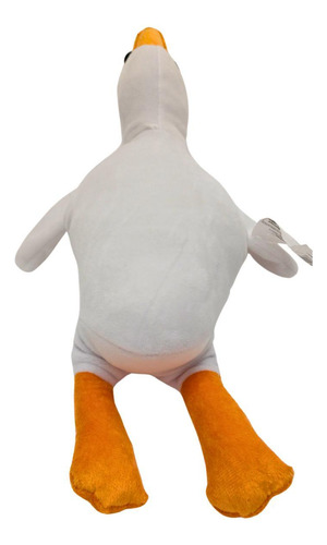 Pato Marreco Ganso Branco Deitado Voando Macio Fofinho 37cm