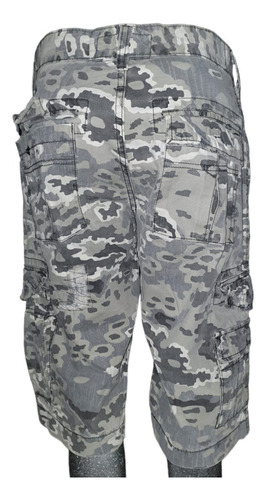 Levis Camuflaje Gris Bermuda Tipo Cargo Hombre Talla 31 (Usado)