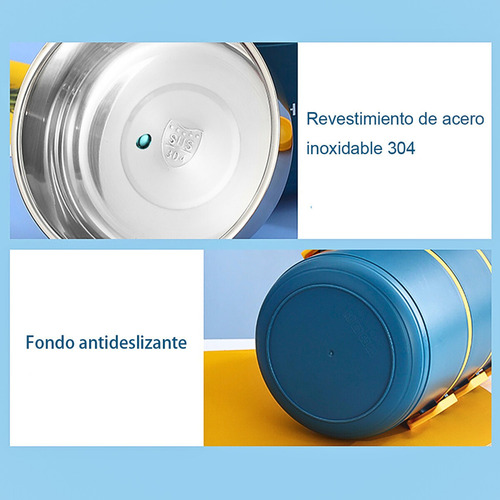 Lonchera Fiambrera Con Doble Capa Anti Fugas Derrames