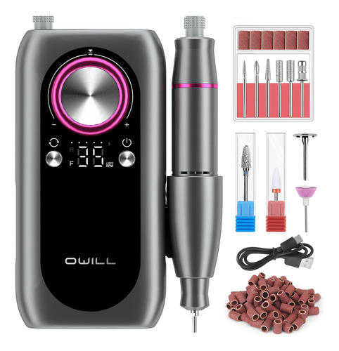 Owill Taladro De Uñas Eléctrico Profesional, Máquina De .