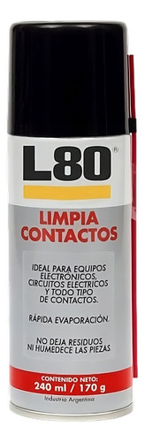 Limpia Contactos L80 240ml/170g 6 Unidades