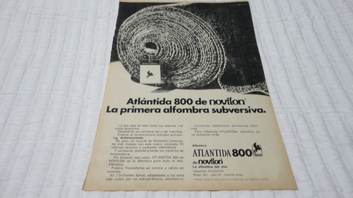 Clipping Publicidad  Antigua Alfombra Atlantida 800