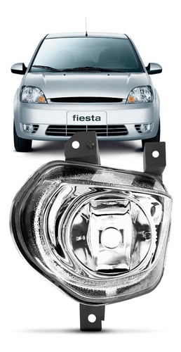 Farol Milha Auxiliar Fiesta 2003 A 2006 Supercharger Neblina