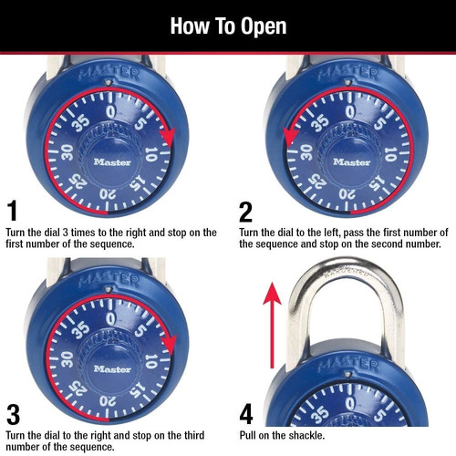 Imagen 4 de 6 de Pack De 2 Candados Master Lock 1530t