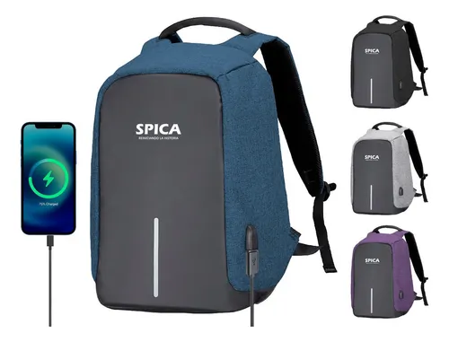 Mochila antirrobo azul hotsell