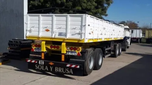 Acoplado Sola Y Brusa , Volcador Bilateral , 4 Ejes. 0km