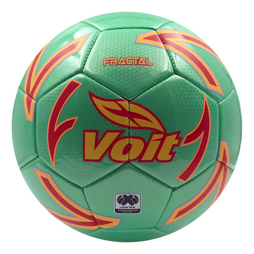 Balón Fútbol #4 Fractal Multicolor Amarillo, Blanco, Verde Multicolor