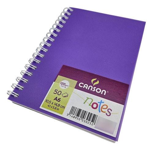 Canson Notes A6 (10,5 X 14,8cm) 120grs 50hjs