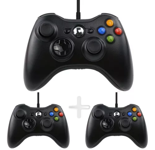 Controle Xbox 360 Pc Notebook Celular Com Fio Joystick - Single