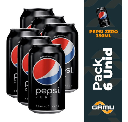 Pepsi Zero 350cc - Pack 6