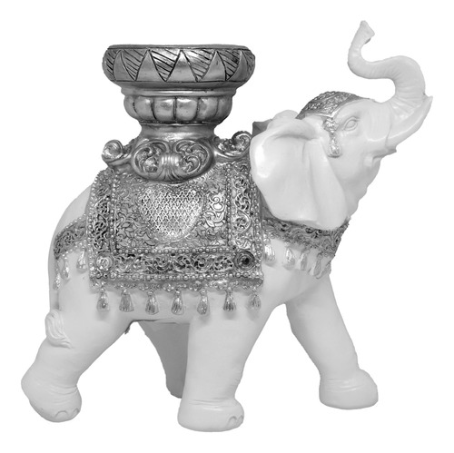 Porta Vela Base Para Velas Candelabro Elefante Feng Shui