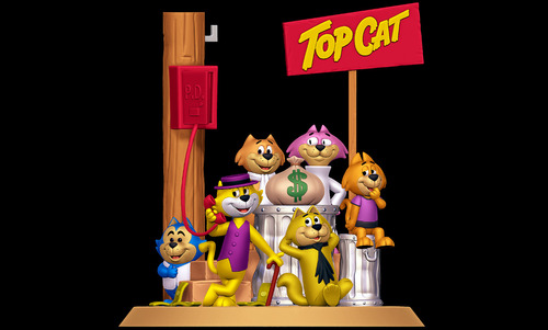 Figuras 3d Don Gato Y Su Pandilla Diorama