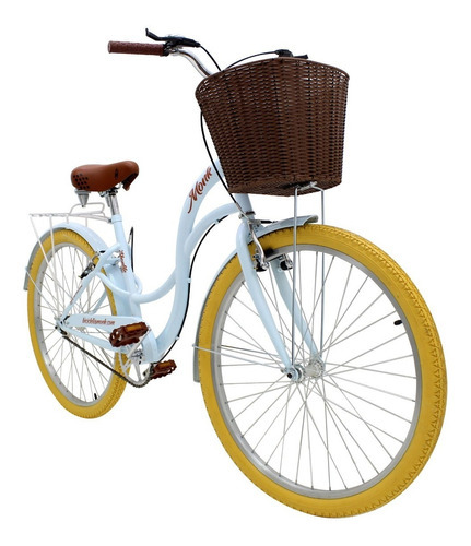 Bicicleta Monk Shon Urbana Rodada 26 1 Velocidades Color Azul Cielo