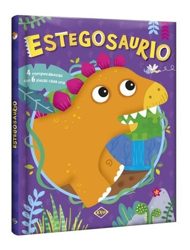 Libro Estegosaurio, Rompecabezas De Cartón