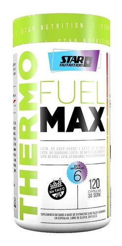 Thermo Fuel Max 120 Caps. Star Nutrition Quemador Definicion