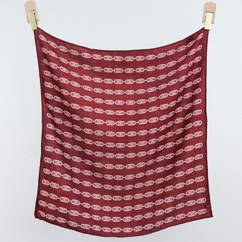 Lenço De Lã De Seda Moruslocus Para Viagens 68 Cm Frente E V