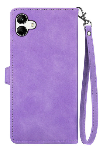 B Funda De Piel Con Tarjetero Y Soporte For Samsung