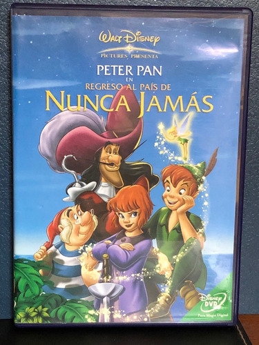 Peter Pan El Regreso Al Pais De Nunca Jamas Pelicula Dvd Ori