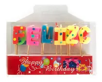Comprar Velas Feliz Cumpleaños Quince Letras Colores