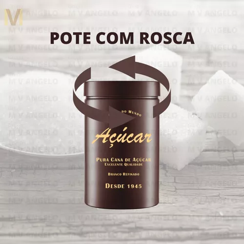 Kit Porta Mantimento Café + Açúcar 1,75L - Stars Produtos de Limpeza -  Cuiabá e Várzea Grande