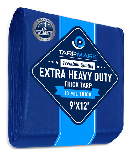 Tarpmark Lona Polietileno Azul Extra Resistente 0.394 in 9 X