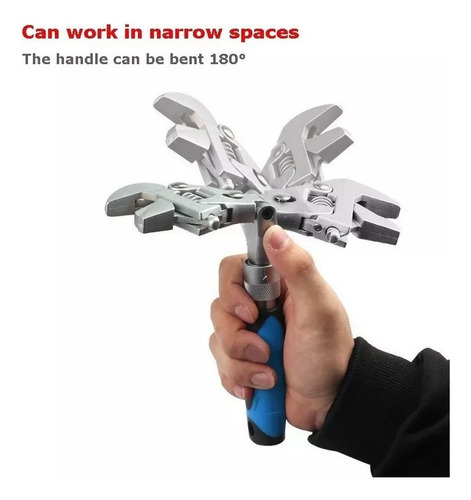 Llave Dinamométrica Ajustable Universal 5 En 1, Llave De Tri