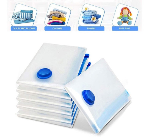 Imagen 1 de 10 de Bolsa De Vacio Para Ropa Organizadora 90 X 130 Cm