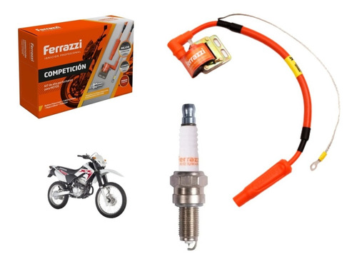 Kit Bobina + Bujia Ferrazzi Competicion Honda Tornado 250