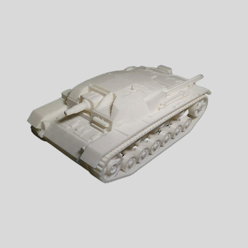 Tanque Aleman Stug 3 B Escala 1:43 Color Blanco