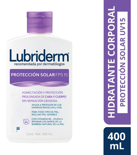 Lubriderm Uv-15 Protección Solar X 400ml