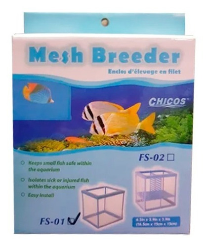 Chicos Paridera De Plastico C/red Fs-01 Acuario Peces