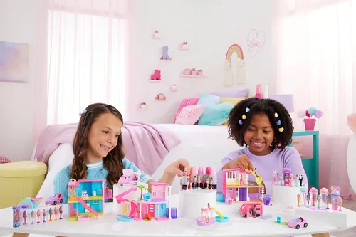 Barbie Mini Barbieland Juego De Muñecas Y Vehículos De Jugue