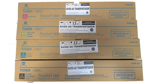 Kit Toner Tn321 P/ Bizhub C224 / C284 Original #