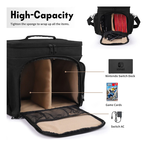 Funda Portátil Para Nintendo Switch Y Accesorios Grande