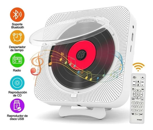 Reproductor De Música Portátil Reproductor De Cd Bluetooth R