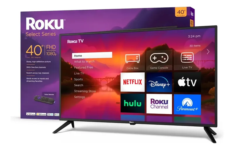 Smart Tv DB40 Led 40 Pulgadas Hd Negro Roku Noblex