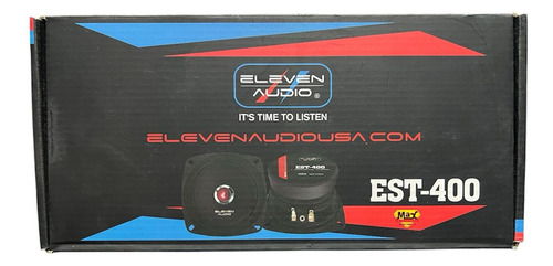 Medio Rango 4 Bobina De Voz Kapton Eleven Audio Est-400 Negro
