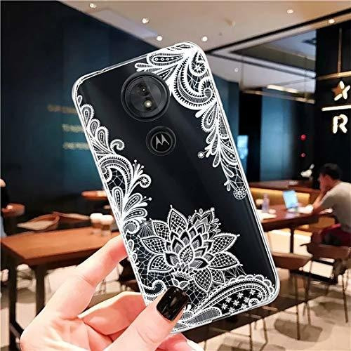 Moto G7 Funda, Moto G7 Plus Funda Con Flores, Sidande Shockp