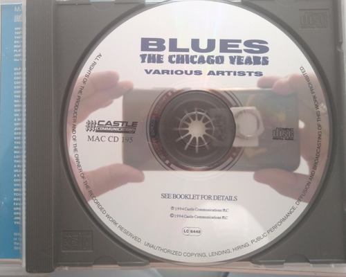 Muddy Waters Y Varios Blues The Chicago Years Cd Europeo. (Usado)