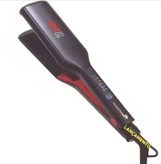 Prancha Nano Titanium Extra Larga Valerie's Hair Vh2006 Bivolt Preto