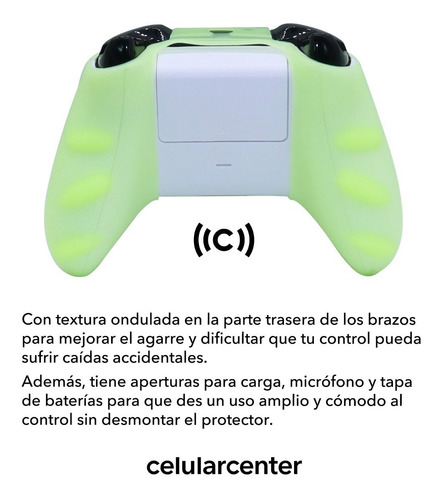 Funda Control Silicón Fosforescente Para Xbox One X Y S