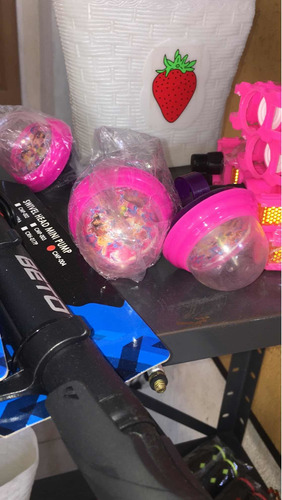 Cesta Rosada Con Termo Para Bicicleta De Niña De Rin 12 A 20
