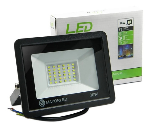 Reflector Led Blanco 30w Bajo Consumo Alta Potencia Mayorled