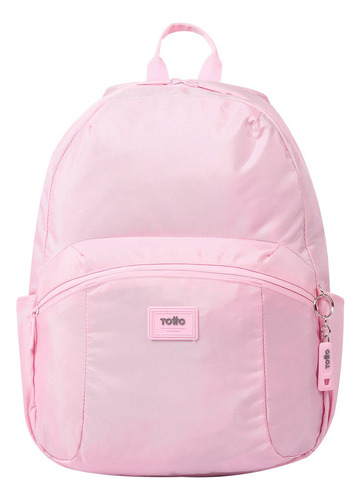 Mochila Escolar Porta Laptop 14 Trik M Totto Color Rosa Diseño de la tela Liso