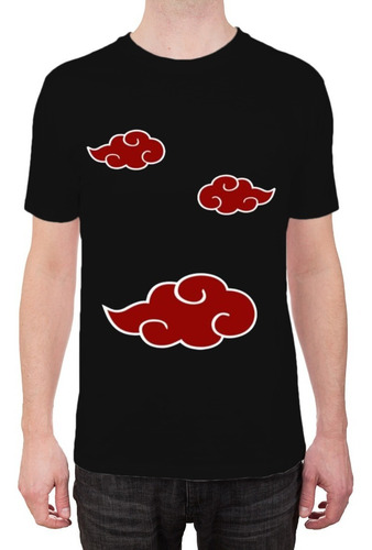 Imagem 2 de 10 de Camiseta Camisa Akatsuki Uniforme Nuvem Naruto Pain Algodão