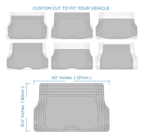 Motor Trend Flexxtough Mats De Piso De Goma De Servicio Y De