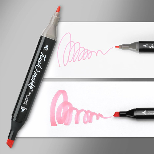 Set X120 Marcadores Doblepunta Para Colorear Touch + Estuche