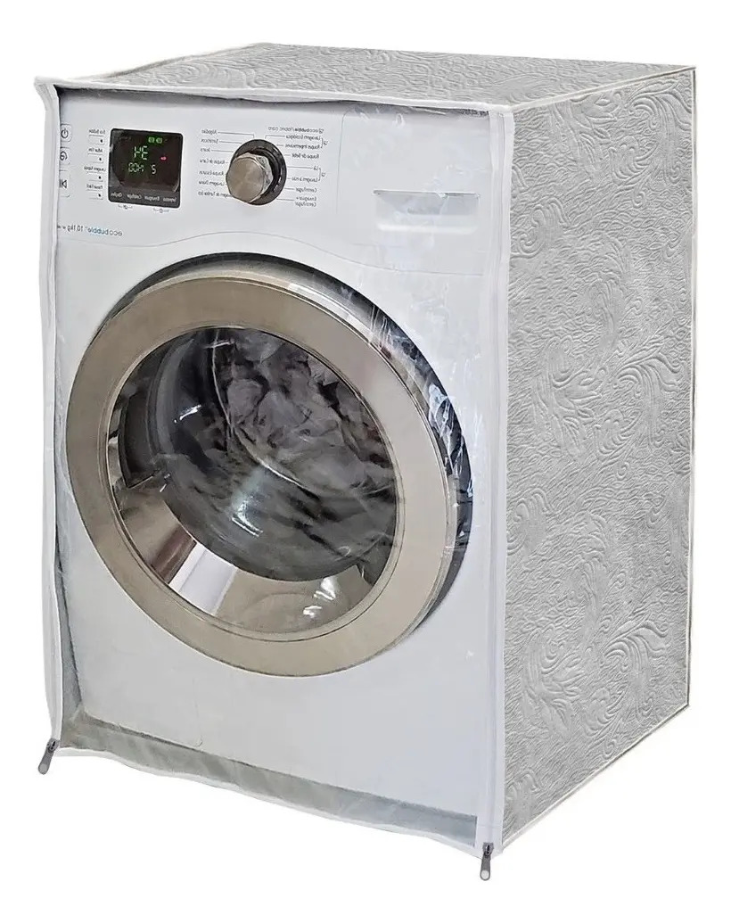 Capa De Maquina Lava E Seca LG Samsung Electrolux Frontal Cor Bege