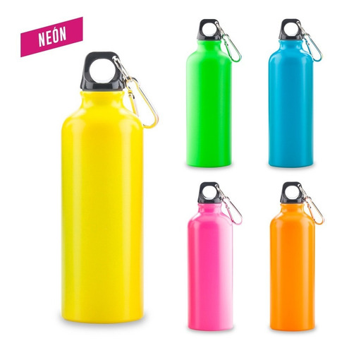 Botilito Metálico Sport Bottle Neon - 500 Ml.