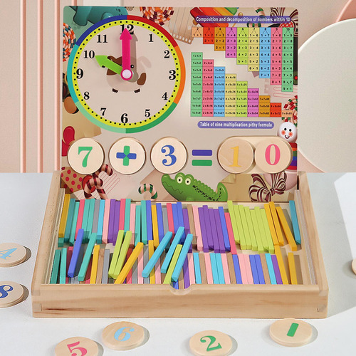 Juguete Montessori Para Contar Bloques De Números Y